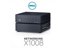 Switch Dell Networking X1008 Smart Web Managed Switch, 8x 1GbE ports, AC/POE